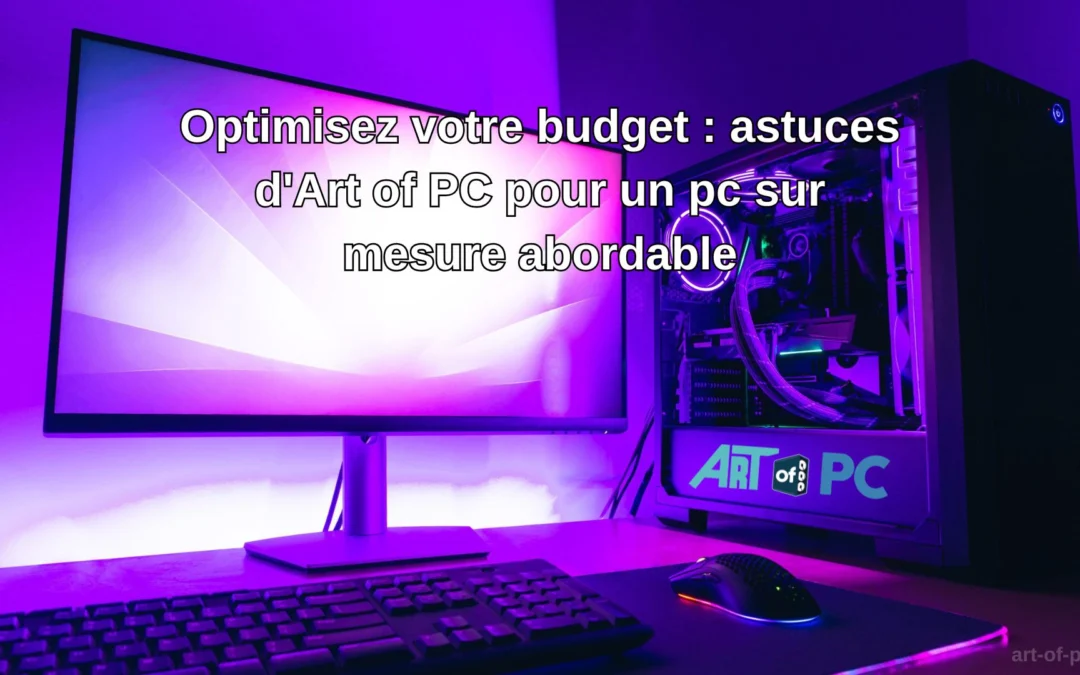 Optimisez votre budget : astuces d’Art of PC pour un pc sur mesure abordable