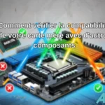Comment vérifier la compatibilité de votre carte mère avec d'autres composants Schéma illustrant la vérification de compatibilité d'une carte mère avec divers composants PC