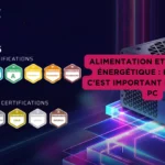 Certifications Cybenetics pour les alimentations PC, mettant en avant les niveaux de bruit et d'efficacité énergétique.
