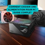 Comment choisir une alimentation pour PC : guide complet Schéma illustrant les étapes pour choisir une alimentation PC adaptée
