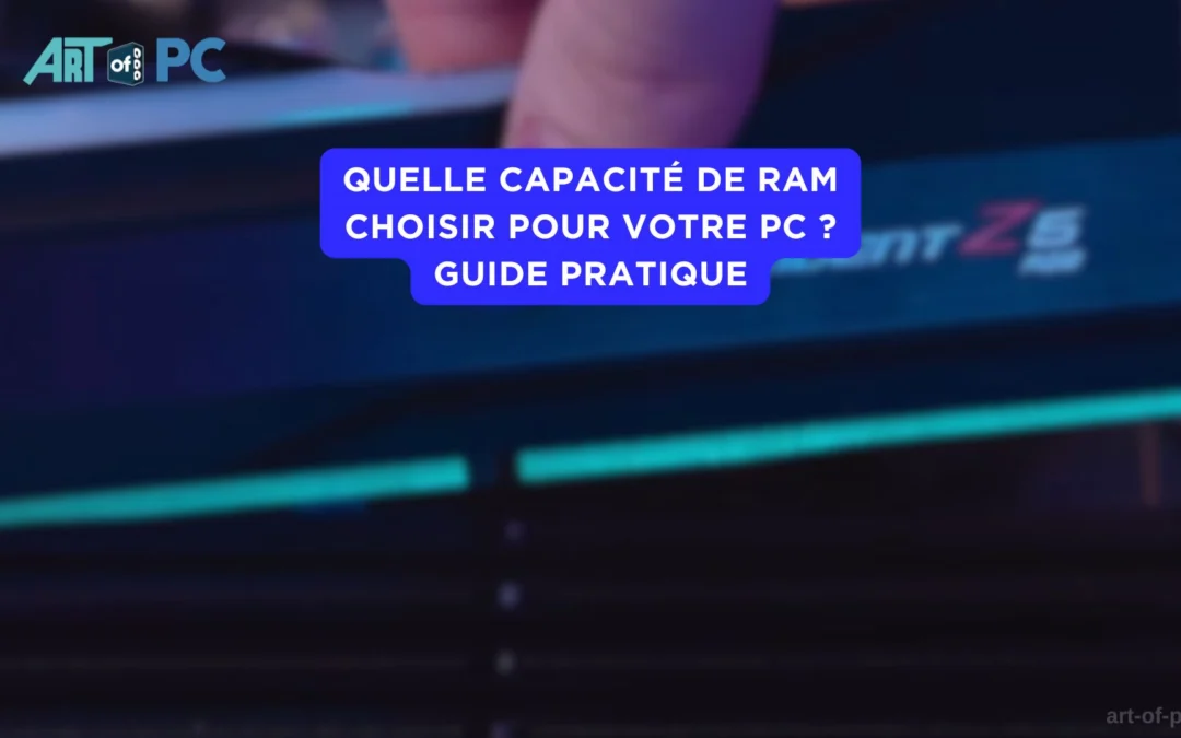 Infographie illustrant les différentes capacités de RAM et leurs utilisations recommandées
