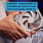 Configurer un système de ventilation efficace dans votre pc : astuces et conseils Un ventilateur de PC tenu par une main, illustrant les étapes pour configurer un système de ventilation efficace.