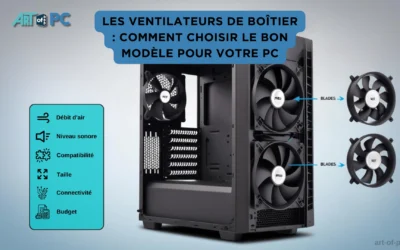 Les ventilateurs de boîtier : comment choisir le bon modèle pour votre pc