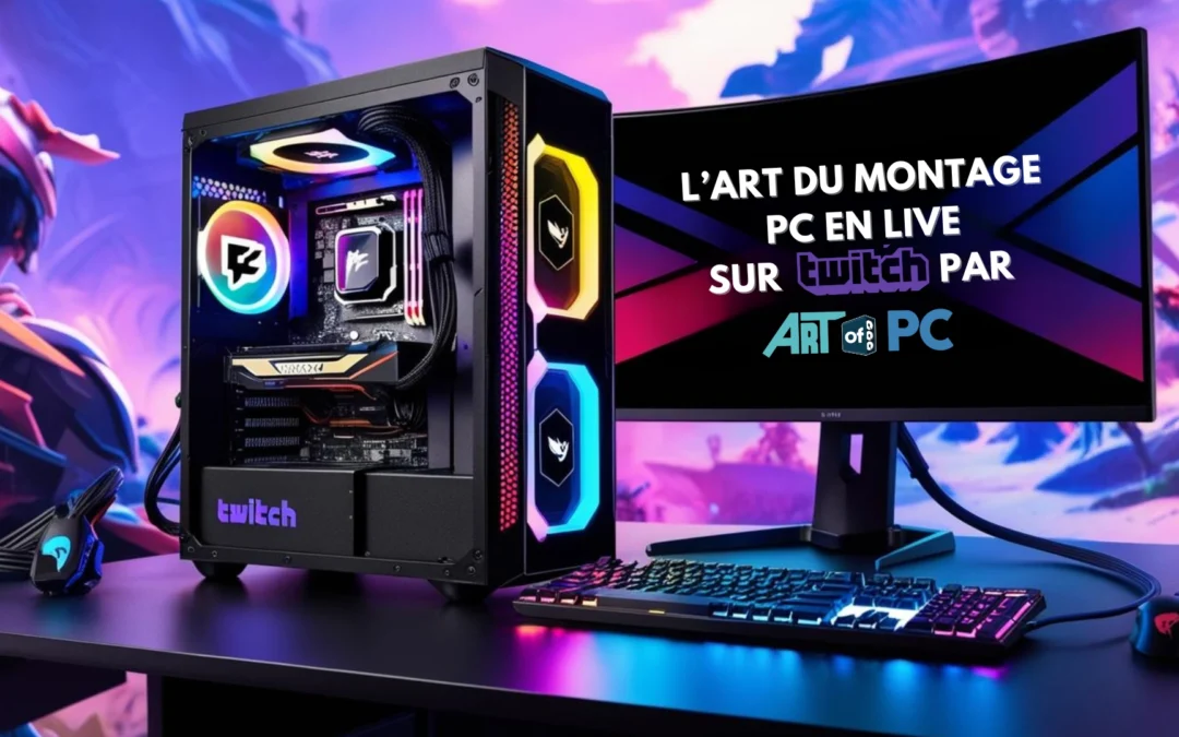 Schéma illustrant le montage d'un PC pour le streaming live sur Twitch