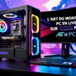 Montage PC sur Twitch : l'art du direct par Art of PC Schéma illustrant le montage d'un PC pour le streaming live sur Twitch