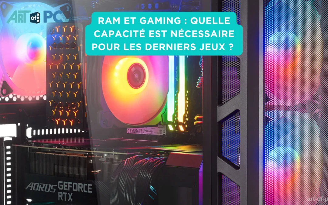 Infographie illustrant les besoins en RAM pour les jeux vidéo récents en 2025