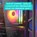 Ram et gaming : quelle capacité est nécessaire pour les derniers jeux ? Infographie illustrant les besoins en RAM pour les jeux vidéo récents en 2025