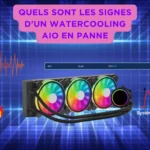 Quels sont les signes d'un watercooling AIO en panne ? tu es redacteur seo , donne moi un texte alternatif , une légende et une description :