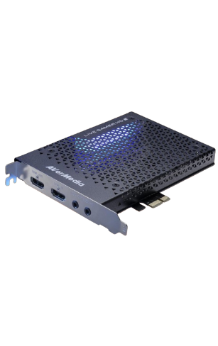 Carte interne PCIe AVerMedia Live Gamer HD 2 avec ports HDMI et audio visibles.