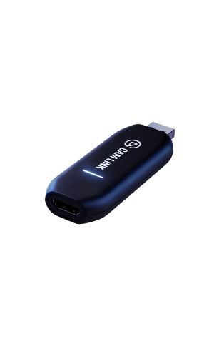 Clé USB d’acquisition Elgato Cam Link 4K avec connecteur HDMI.