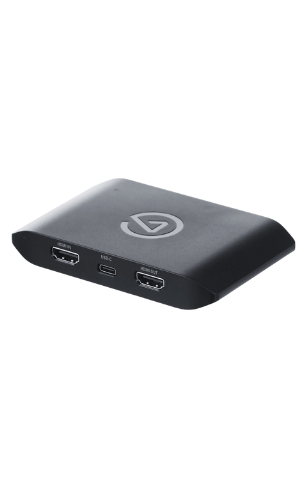 Capture card Elgato HD60 X noire affichant port HDMI et USB.