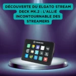 Découverte du Elgato Stream Deck MK.2 : l’allié incontournable des streamers Elgato Stream Deck MK.2 présenté sous les projecteurs, avec ses nombreuses touches à icônes programmables.