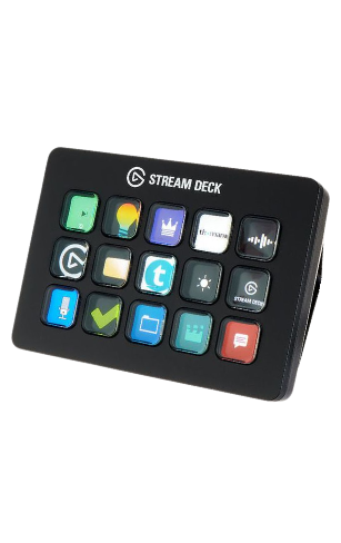 Elgato Stream Deck MK.2 affichant ses touches LCD personnalisables pour la gestion de stream