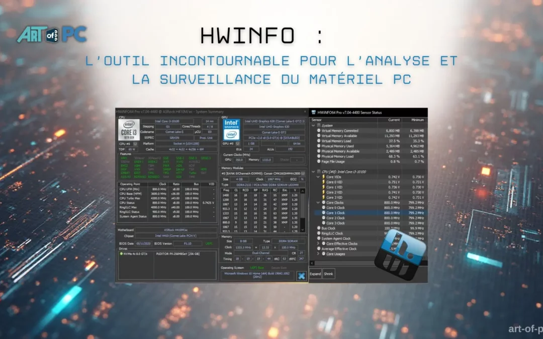 HWINFO : l’outil incontournable pour l’analyse et la surveillance du matériel PC